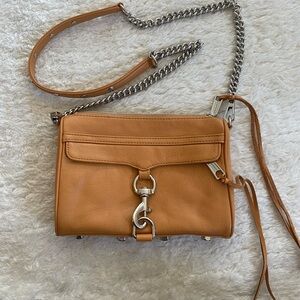 Rebecca Minkoff Mini Mac Crossbody Bag Mustard Yellow